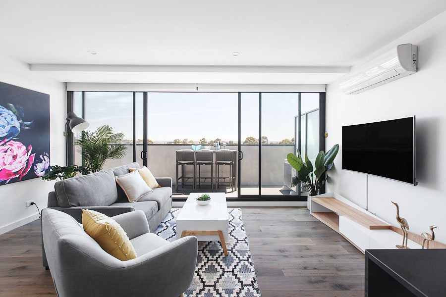 Footscray apartment styled for Airbnb guests